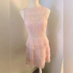 Woman’s beautiful sleeveless mini dress